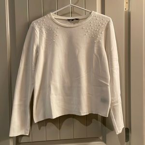 White Cropped Sweater